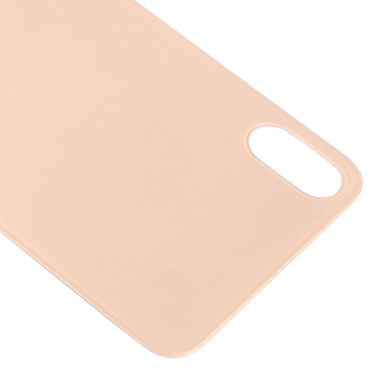 iPhone XS Gold Replacement Glass Back Battery Cover with Adhesive, Easy Install, Big Camera Hole