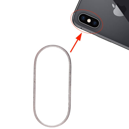 Metal Rear Camera Glass Lens Protector Hoop Ring for iPhone XS & XS Max (White) - High Quality Replacement