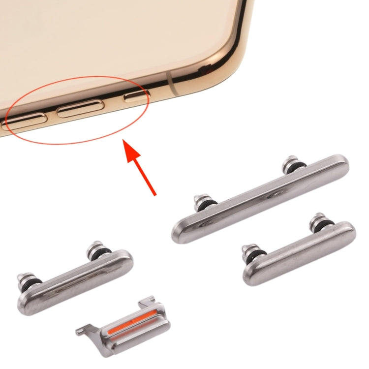 High-Quality Side Keys Replacement (Power, Volume, Mute) for iPhone XS / XS Max - White