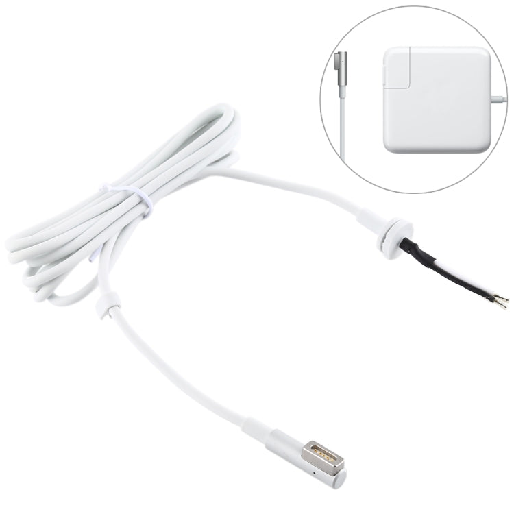 L-Tip Magnetic Power Adapter Charger for Apple MacBook - 45W, 60W, 85W (White) - Replacement Cable