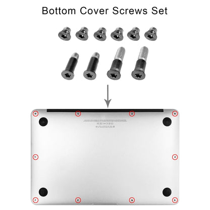 10-in-1 MacBook Air Retina 13" A1932 Bottom Cover Screws Set (2018, EMC3184) - Black Replacement Parts
