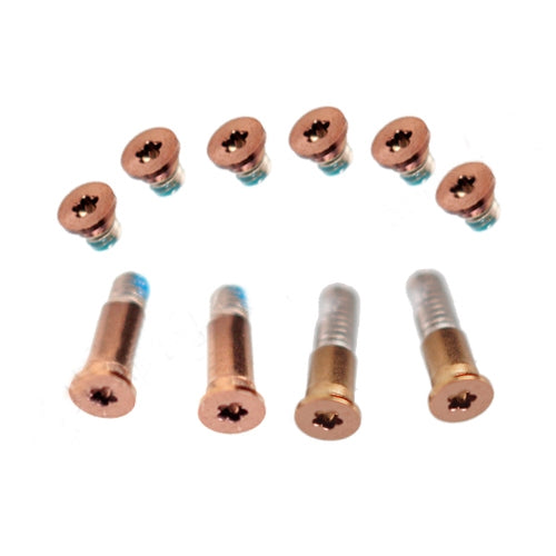 10-in-1 MacBook Air Retina 13" A1932 Bottom Cover Screws Set (2018 EMC3184) - Replacement Parts (Gold)
