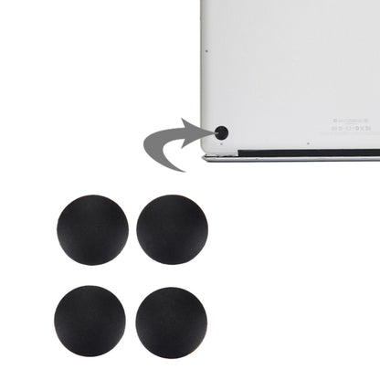 4-Pack Bottom Case Rubber Mats for MacBook Air 11.6"/13.3" (2010-2015) - A1465/A1370 (Black)