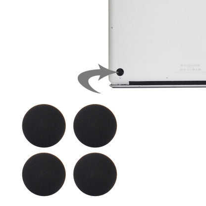 4 PCS Black Bottom Case Rubber Mats for MacBook Pro Retina 13.3"/15.4" (2012-Early 2015) A1398/A1425/A1502