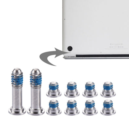 10-in-1 Replacement Screws for MacBook Air 13.3" (2010) A1369 / MC503 / MC504 - 2 Long & 8 Short