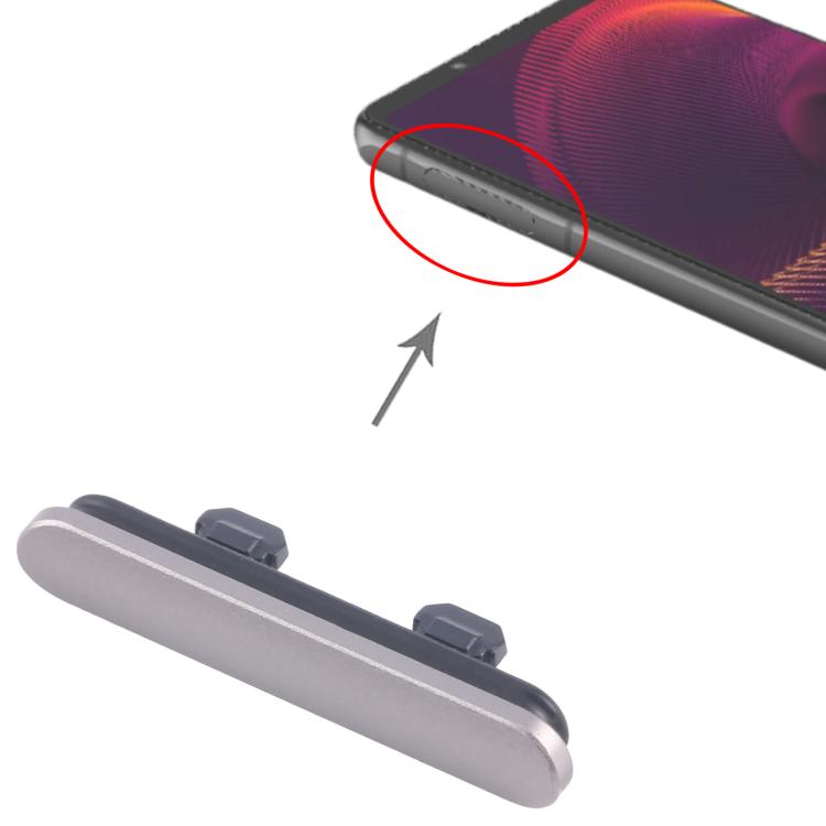 Original Dustproof SIM Card Cap for Sony Xperia 5 III (Silver) - Replacement Part, Professional Installation Recommended