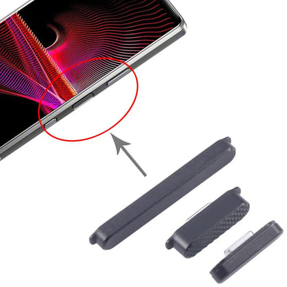 Replacement Power and Volume Control Buttons for Sony Xperia 1 III (Original, Black) - Perfect Fit