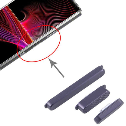 Sony Xperia 1 III Replacement Power & Volume Control Buttons (Original, Purple) - Fit & Function Tested