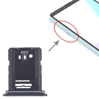 Sony Xperia 10 VI SIM & Micro SD Card Tray Replacement (Black) - Compatible & Professionally Checked