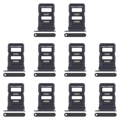 Xiaomi 15 SIM Card Tray Set (10pcs) - Original Replacement for 5G Mobile Phones (Black)