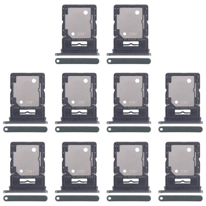 Original SIM + SIM/Micro SD Card Tray for Xiaomi Redmi Note 14 5G - 10pcs (Dark Green, Replacement Part)
