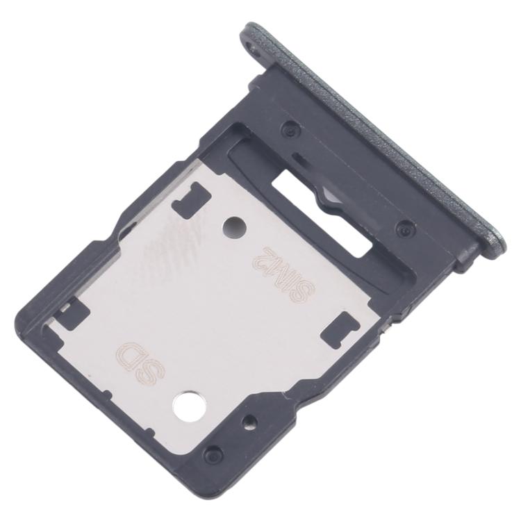 Original SIM + SIM/Micro SD Card Tray for Xiaomi Redmi Note 14 5G - 10pcs (Dark Green, Replacement Part)