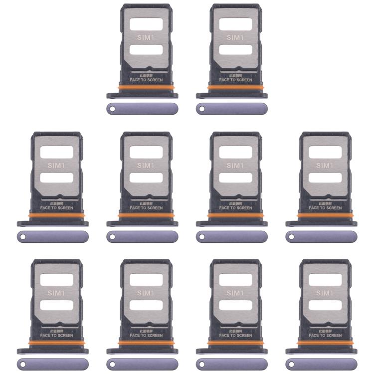 Xiaomi Redmi Note 14 Pro+ 5G - 10pcs Original SIM Card Tray (Purple) for Replacement & Repair