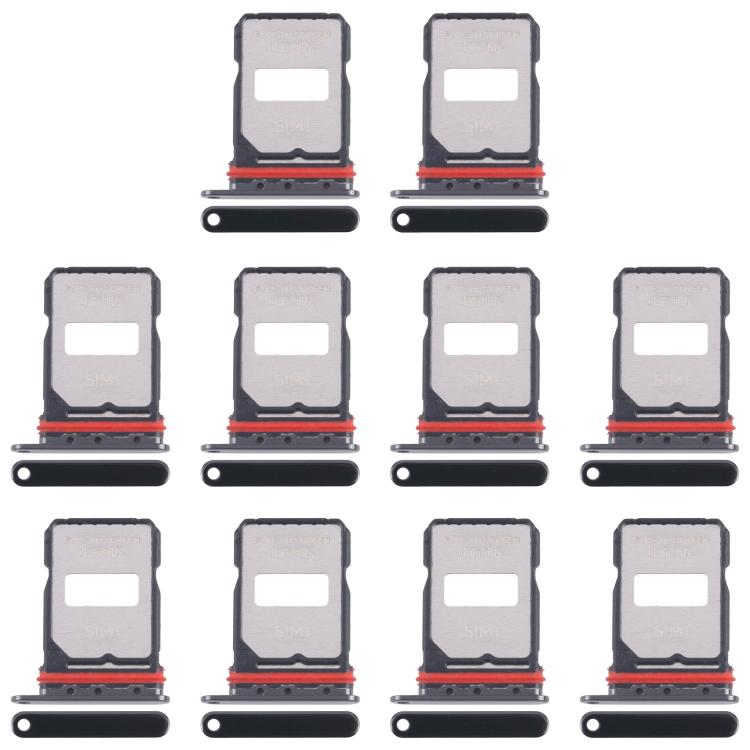 Original SIM Card Tray Set for Xiaomi Poco F7 Ultra - 10pcs Jet Black Replacement Trays