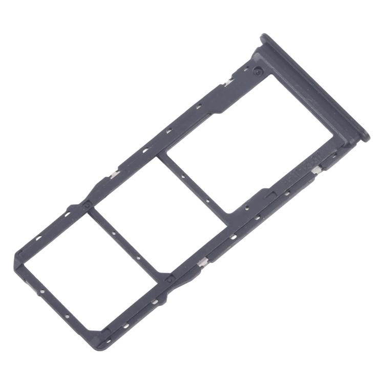 Original SIM Card Tray Set for Xiaomi Redmi 14C 4G - 10pcs (Black) + Micro SD Card Tray Replacement