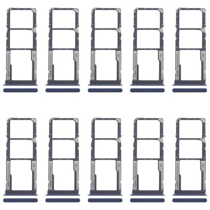 Original SIM Card Tray Set for Xiaomi Redmi 14C 4G - 10pcs (Includes SIM & Micro SD Card Trays, Blue)