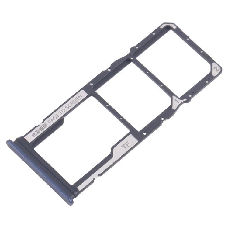 Original SIM Card Tray Set for Xiaomi Redmi 14C 4G - 10pcs (Includes SIM & Micro SD Card Trays, Blue)