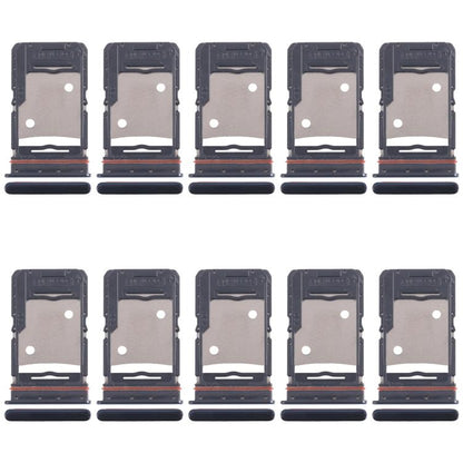 Original SIM Card Tray Set for Tecno Camon 18 P - 10pcs (Black) - Includes SIM & Micro SD Card Trays