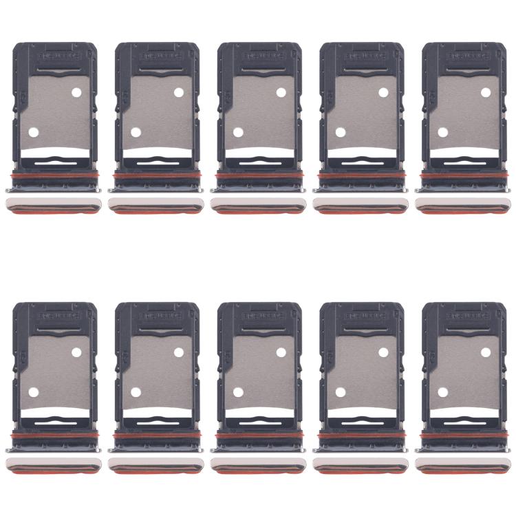 Tecno Camon 18 P Original SIM Card Tray Set (10pcs) - Includes SIM & Micro SD Card Trays (Gold)