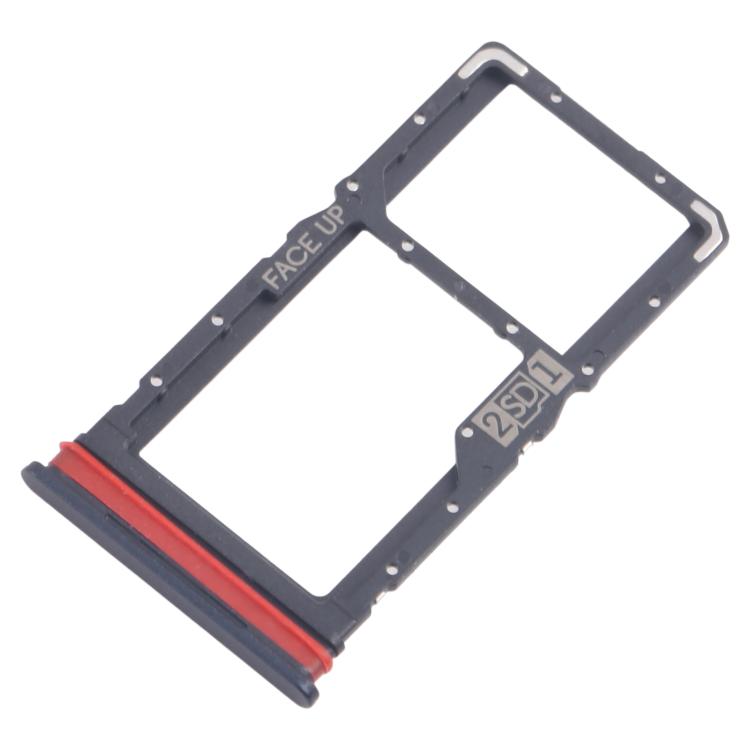 Original SIM + Micro SD Card Tray for Motorola Moto G53 XT2335-2 (10pcs, Black) - Replacement Part
