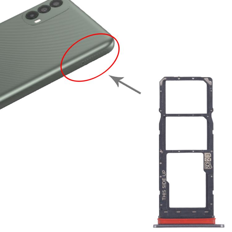 Motorola Moto E40 Original SIM Card Tray Set (10pcs) - Includes SIM & Micro SD Card Trays (Grey)