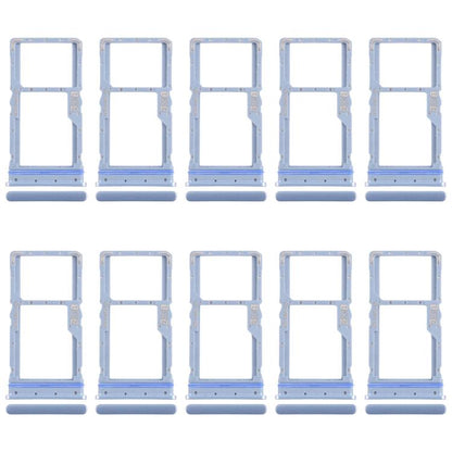 Original Replacement SIM & Micro SD Card Tray for Motorola Moto G31 XT2173-3 (10pcs, Blue)