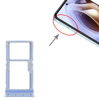 Original Replacement SIM & Micro SD Card Tray for Motorola Moto G31 XT2173-3 (10pcs, Blue)
