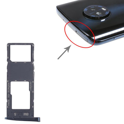 Original SIM and Micro SD Card Tray (Black) for Motorola Moto G6 Plus - 10pcs Replacement Set