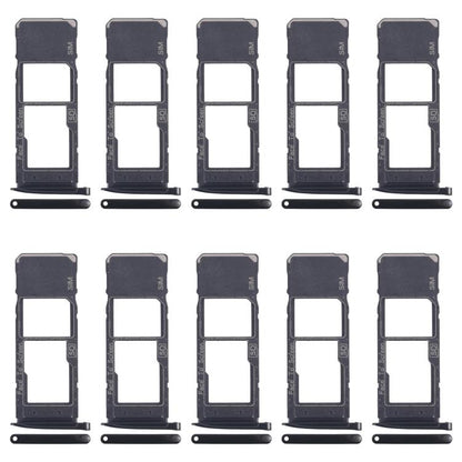 Motorola Moto G7 Plus - 10pcs Original SIM & Micro SD Card Tray (Black) - Replacement Part