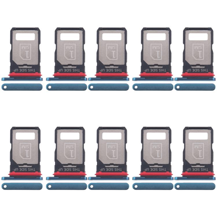 Original SIM Card Tray for Motorola Edge 40 Neo XT2307-1 (Blue) - 10pcs Replacement Parts