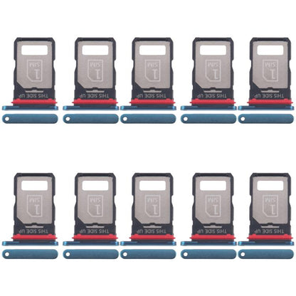 Original SIM Card Tray for Motorola Edge 40 Neo XT2307-1 (Blue) - 10pcs Replacement Parts