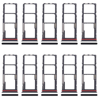 Motorola Moto G04 SIM Card Tray Set - 10pcs Original Black SIM & Micro SD Card Trays for Replacement