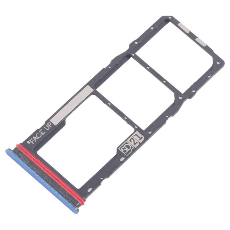 Original SIM Card Tray Set for Motorola Moto G04s - 10pcs (Includes SIM & Micro SD Card Trays, Blue)