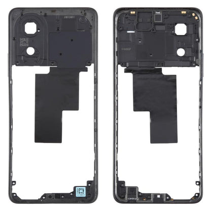 Genuine Black Middle Frame Bezel Plate for OPPO A58 4G (CPH2577) - Replacement Part, Fully Compatible