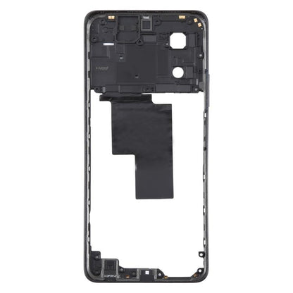 Genuine Black Middle Frame Bezel Plate for OPPO A58 4G (CPH2577) - Replacement Part, Fully Compatible