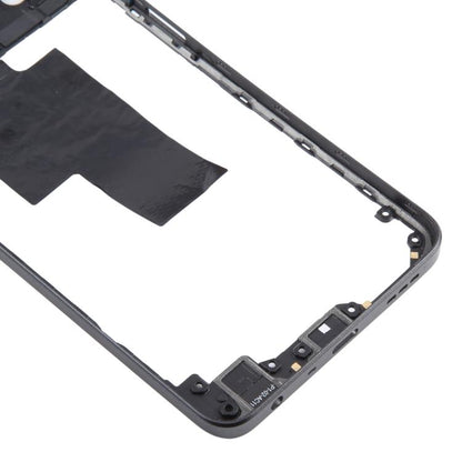 Genuine Black Middle Frame Bezel Plate for OPPO A58 4G (CPH2577) - Replacement Part, Fully Compatible