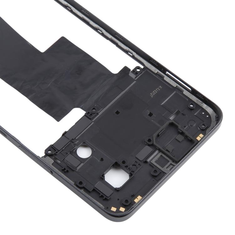 Genuine Black Middle Frame Bezel Plate for OPPO A58 4G (CPH2577) - Replacement Part, Fully Compatible