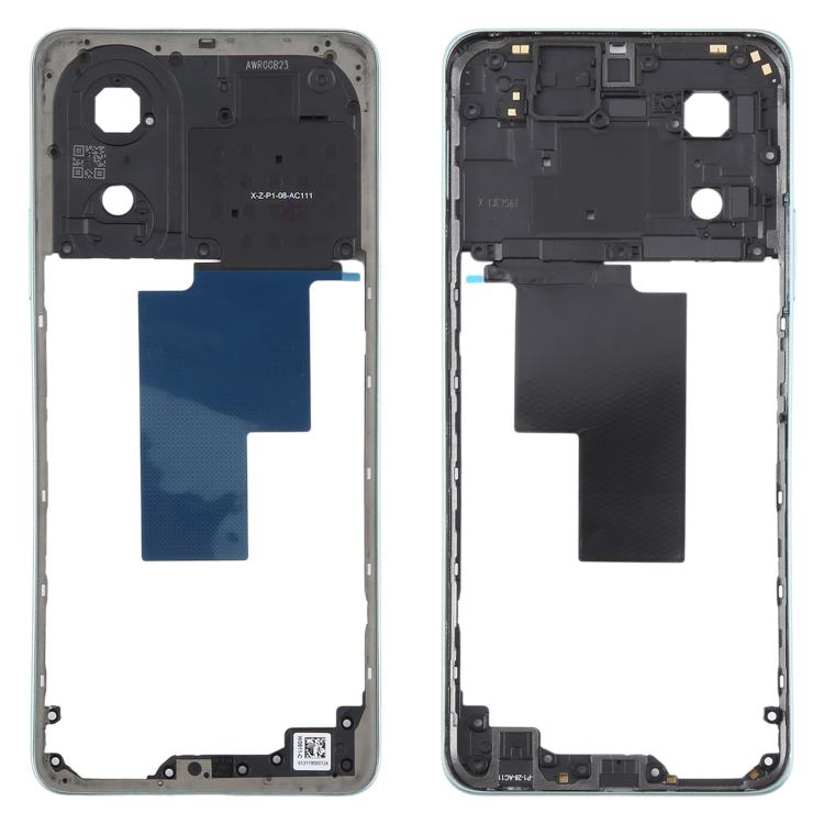Original Middle Frame Bezel Plate for OPPO A58 4G (CPH2577) - Green Replacement Part