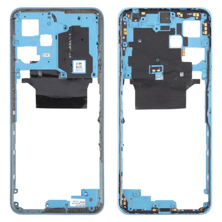Xiaomi Redmi Note 12 5G Original Blue Middle Frame Bezel Plate Replacement - Compatible & Checked