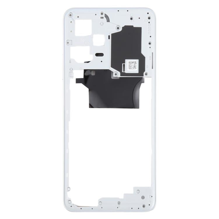 Original Middle Frame Bezel Plate for Xiaomi Redmi Note 12 5G (Silver) - Replacement Part, Fully Compatible