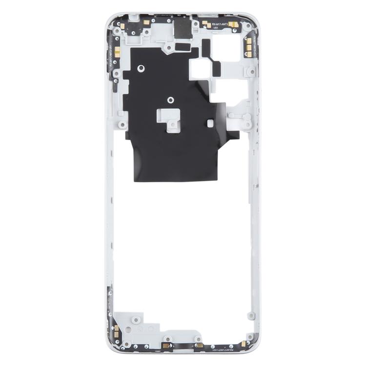 Original Middle Frame Bezel Plate for Xiaomi Redmi Note 12 5G (Silver) - Replacement Part, Fully Compatible