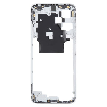 Original Middle Frame Bezel Plate for Xiaomi Redmi Note 12 5G (Silver) - Replacement Part, Fully Compatible