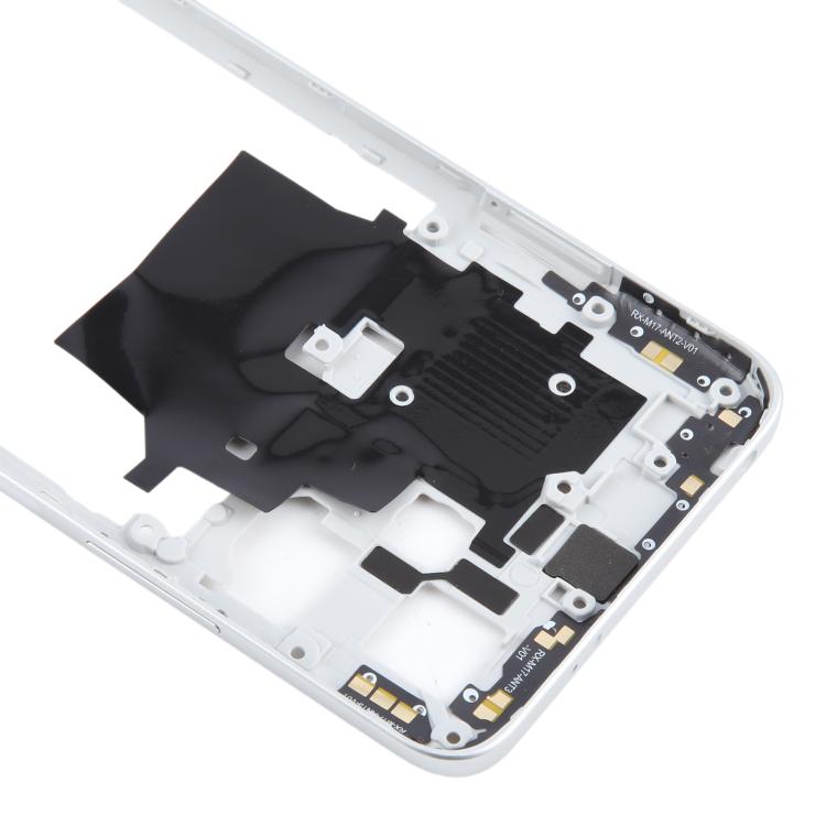 Original Middle Frame Bezel Plate for Xiaomi Redmi Note 12 5G (Silver) - Replacement Part, Fully Compatible