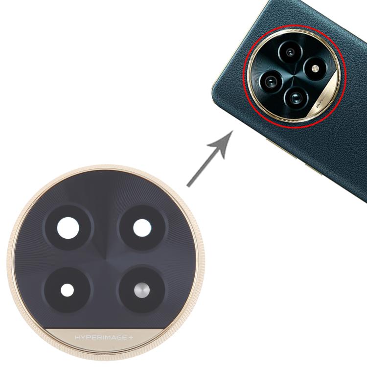 Original Rear Camera Lens Cover Replacement for Realme 13 Pro+ (Black) - Quality Checked & Fully Compatible
