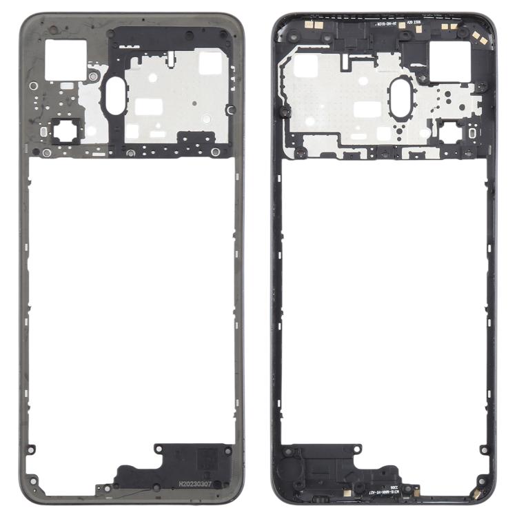 Realme C55 4G RMX3710 Replacement Middle Frame Bezel Plate (Black) - Perfect Fit for Repair