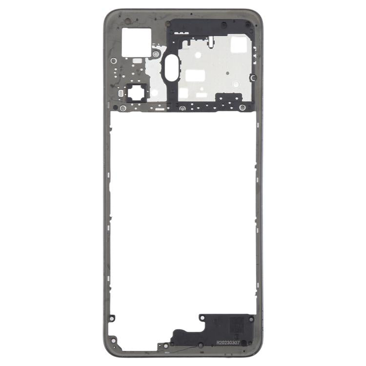 Realme C55 4G RMX3710 Replacement Middle Frame Bezel Plate (Black) - Perfect Fit for Repair