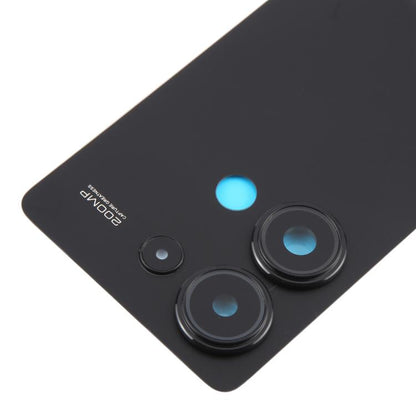 Xiaomi Redmi Note 13 Pro 4G OEM Black Battery Back Cover with Camera Lens Frame Replacement