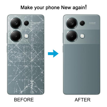Xiaomi Redmi Note 13 Pro 4G OEM Black Battery Back Cover with Camera Lens Frame Replacement