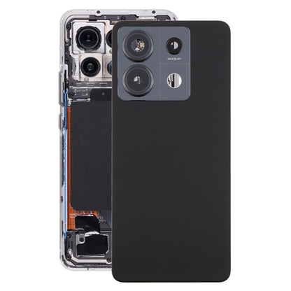 Xiaomi Redmi Note 13 Pro 5G OEM Black Battery Back Cover with Camera Lens Frame Replacement