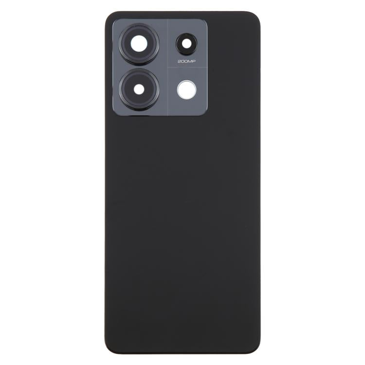 Xiaomi Redmi Note 13 Pro 5G OEM Black Battery Back Cover with Camera Lens Frame Replacement